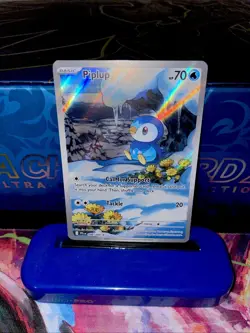 Pokemon TCG Piplup Illustration Rare 098/094 Near Mint Phantasmal Flames - Image 1