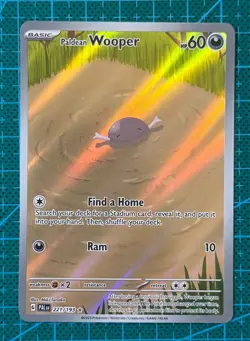 Pokemon TCG Paldean Wooper 221/193 Illustration Rare Paldea Evolved Print Lines - Image 1