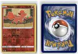 Vulpix 017 Reverse Holo Silver Tempest Pokemon Common Reverse Holo Near Mint - Image 3