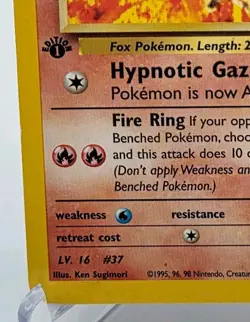 Brock's Vulpix 37/132 Gym Challenge Regular Vintage 1st Edition Pokemon - Image 5