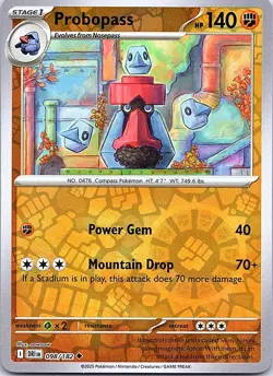 Probopass 098/182 Uncommon Destined Rivals Pokemon Near Mint Reverse Holo - Image 1