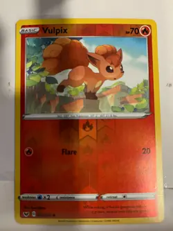 Vulpix 022/202 Sword & Shield Pokemon Reverse Holo Foil Rare - Image 1