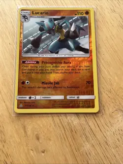 Lucario 67/156 Ultra Prism Pokemon Reverse Holo NM - Image 2
