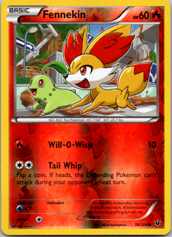 Pokemon - Fennekin - 11/124 - Common - Reverse Holo - XY - Fates Collide - NM - Image 1