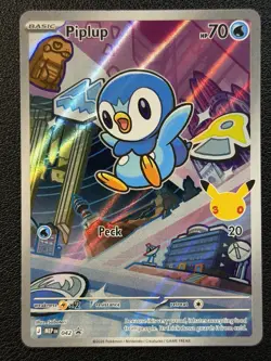 Pokemon Piplup 042 Me: Mega Evolution Promo Holo First Partner Illustration Rare - Image 1