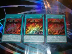 3x Crimson Gaia 1st Edition Secret Rare RA05-EN070 Yu-Gi-Oh! - Image 1