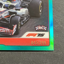 Rookie 045/299 Teal Refractor Oliver Bearman #86 2025 Topps Chrome Formula 1 F1 - Image 2
