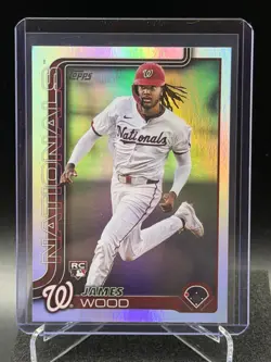 James Wood 2025 Topps Rainbow Foil #181 (RC) - Washington Nationals - Image 1