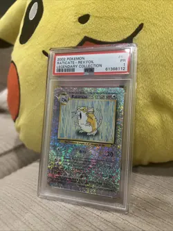 2002 POKEMON #61 RATICATE-REV.FOIL LEGENDARY COLLECTION PSA 1 POP 9 - Image 1