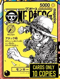 One Piece Magazine Special Feature Heroines vol 21 (10 x Luffy ST29-001 Promo) - Image 1