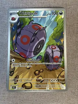 Pokemon TCG Whirlipede 133/086 Illustration Rare Holo SV Black Bolt English NM/M - Image 1