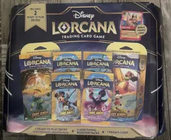 Disney Lorcana TCG: 2 Ready-to-Play Decks - 1 Booster Pack, 4 Additional Booster - Image 1