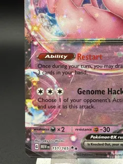 Pokemon Mew EX TCG Scarlet & Violet 151 Holo Card 151/165 English Edition - Image 5