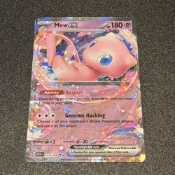 Pokemon Mew EX TCG Scarlet & Violet 151 Holo Card 151/165 English Edition - Image 1