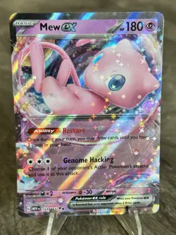 Pokemon Mew EX TCG Scarlet & Violet Card 151/165 English Edition - Image 1