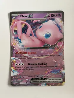 Pokemon Mew EX TCG Scarlet & Violet Card 151/165 English Edition - Image 1
