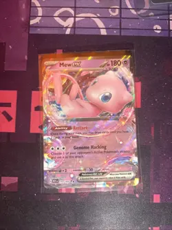Pokemon Mew EX TCG Scarlet & Violet Card 151/165 English Edition - Image 1