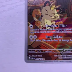 2025 Team Rocket's Meowth 203/182 Sv10: Pokemon Destined Rivals Holo - Image 4