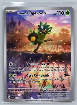 Teal Mask Ogerpon 123 SV: Scarlet & Violet Promo Cards Holo Promo NM - Image 1