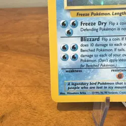 Articuno Fossil Holo Card 2/62 Rare Vintage WOTC Pokemon TCG Card (List 2) LP - Image 5