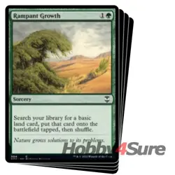 Rampant Growth X4 M/NM Magic MTG Streets Of New Capenna: Commander - Image 1