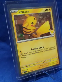 Pokemon TCG: Pikachu Stamped PROMO 51/162 - 2026 Pokemon Day 30th Anniversary - Image 3