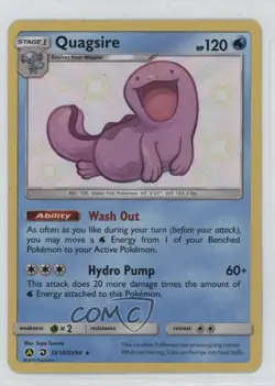 Shiny - Quagsire Pokemon Sun & Moon Hidden Fates Vault #SV10 - Image 1