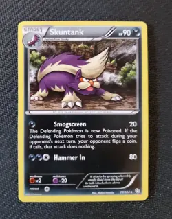 Pokemon TCG Dragons Exalted Skuntank 77/124 - NM - Image 1