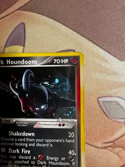 Pokemon Dark Houndoom EX Team Rocket Returns 5/109 Holo SWIRL - MP - Image 3