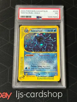 2003 POKEMON AQUAPOLIS H26 TENTACRUEL HOLO PSA 7 - Image 1