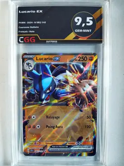 Carte Pokemon Francais Lucario ex (SCR 082) Couronne Stellaire CGG 9,5 26770055 - Image 1