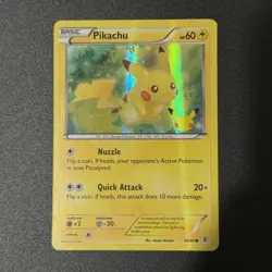 Pikachu 26/83 Holo Promo 20th Anniversary Stamped Pokemon - Pokemon TCG - Image 1