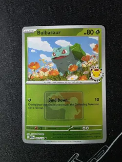 Bulbasaur Pokemon Day 2026 Play Stamped Reverse Holo MEG 001/132 Pokemon TCG NM - Image 1