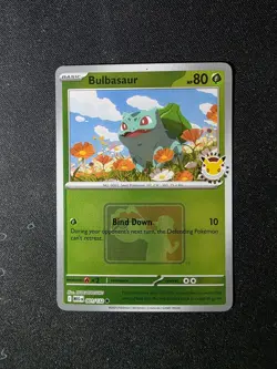 Bulbasaur Pokemon Day 2026 Play Stamped Reverse Holo MEG 001/132 Pokemon TCG NM - Image 3