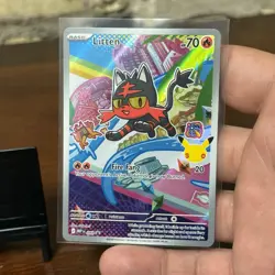 Pokemon First Partner Gen 7 Illustration Collection Series 1 Starters Set Litten - Image 2