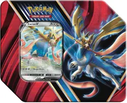 Pokemon TCG Galar Legend Zacian V Tin 2020 Thin w/ 5 Packs New Sealed 820650807862 - Image 1