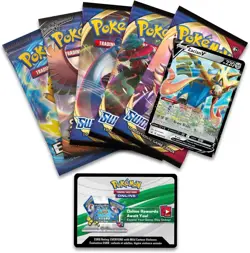 Pokemon TCG Galar Legend Zacian V Tin 2020 Thin w/ 5 Packs New Sealed 820650807862 - Image 2