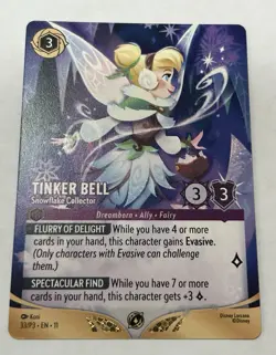 Tinker Bell - Snowflake Collector Promo Disney Lorcana Participant 33/P3 EN ONE! - Image 3