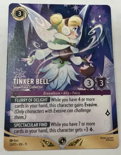 Tinker Bell - Snowflake Collector Promo Disney Lorcana Participant 33/P3 EN ONE! - Image 5