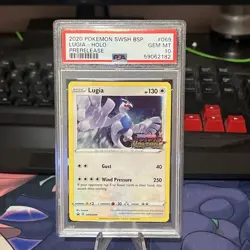 Lugia - Prerelease SWSH069 SWSH Sword & Shield Promo Cards Holo PSA 10 GEM - Image 1