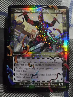 Deadpool, Trading Card (7129) - Pool Party Foil - Secret Lair Drop MTG - Image 1