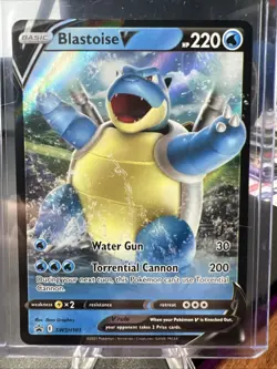 Blastoise V SWSH101 SWSH: Sword & Shield Promo Cards Holo - Image 1