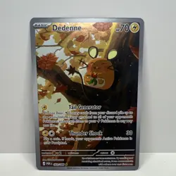 Pokemon Dedenne 093/088 POR Full Art Rare Holo Lightning Basic Card 2026 - Image 1