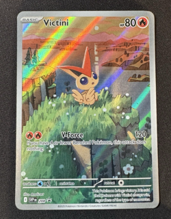 Pokemon TCG Victini Full Art Holo Black Star Promo Card 208 - Image 1