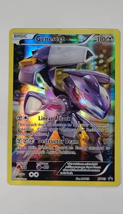 Pokemon Genesect TCG XY119 Black Star Promo Holo Foil Full Art Card LP Condition - Image 1
