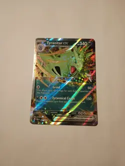 Tyranitar ex Double Rare Holo 064/131 NM SV: Prismatic Evolutions Pokemon Card - Image 1