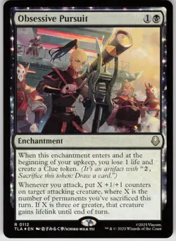 MTG Obsessive Pursuit Foil NM Avatar: The Last Airbender Magic 112 - Image 1