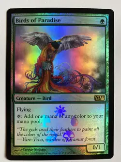 Birds Of Paradise *FOIL PROMO* BAB M11 MTG MT/NM EDH Commander Therese Nielsen - Image 1