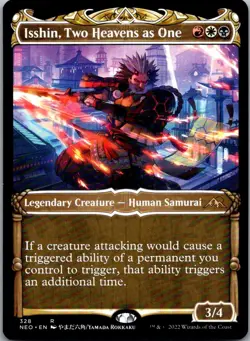 Isshin, Two Heavens as One (Showcase) 328 Kamigawa: Neon Dynasty Magic NM - Image 1