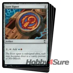 Izzet Signet X4 M/NM Magic: The Gathering MTG Streets Of New Capenna: Commander - Image 1